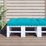 Cojín para palés tela turquesa 120x80x12 cm de vidaXL, Cojines para sillas y sofás - Ref: Foro24-360534, Precio: 57,03 €, Des...