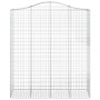 Gabionenkörbe 4 Stück bogenförmiges Eisen 200x50x220/240 cm von vidaXL, Töpfe und Pflanzgefäße - Ref: Foro24-3145768, Preis: ...