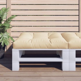 Cojín para sofá de palets beige 70x70x12 cm