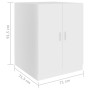 Armario de lavadora blanco 71x71,5x91,5 cm