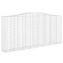 Gabionenkörbe 6 Stück bogenförmiges Eisen 400x50x180/200 cm von vidaXL, Töpfe und Pflanzgefäße - Ref: Foro24-3146012, Preis: ...