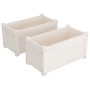 2 solid pine wood planters 60x31x31 cm by vidaXL, Pots and planters - Ref: Foro24-810707, Price: 54,68 €, Discount: %