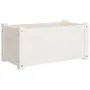 Pflanzgefäße 2 Stück massives Kiefernholz weiß 60x31x31 cm von vidaXL, Töpfe und Pflanzgefäße - Ref: Foro24-810707, Preis: 54...