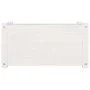 Pflanzgefäße 2 Stück massives Kiefernholz weiß 60x31x31 cm von vidaXL, Töpfe und Pflanzgefäße - Ref: Foro24-810707, Preis: 54...