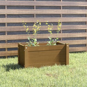 Honey brown solid pine wood planter 60x31x31 cm by vidaXL, Pots and planters - Ref: Foro24-810710, Price: 42,16 €, Discount: %