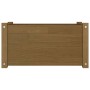 Honigbrauner Pflanzkasten aus massivem Kiefernholz, 60 x 31 x 31 cm von vidaXL, Töpfe und Pflanzgefäße - Ref: Foro24-810710, ...