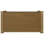 Jardinera de madera maciza de pino marrón miel 60x31x31 cm de vidaXL, Maceteros y jardineras - Ref: Foro24-810710, Precio: 42...