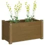 Jardinera de madera maciza de pino marrón miel 60x31x31 cm de vidaXL, Maceteros y jardineras - Ref: Foro24-810710, Precio: 42...
