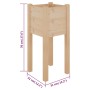 Pflanzgefäße 2 Stück aus massivem Kiefernholz 31x31x70 cm von vidaXL, Töpfe und Pflanzgefäße - Ref: Foro24-810780, Preis: 40,...