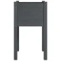 Pflanzgefäß aus massivem Kiefernholz grau 40x40x70 cm von vidaXL, Töpfe und Pflanzgefäße - Ref: Foro24-810793, Preis: 30,93 €...