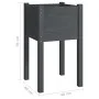Pflanzgefäß aus massivem Kiefernholz grau 40x40x70 cm von vidaXL, Töpfe und Pflanzgefäße - Ref: Foro24-810793, Preis: 30,93 €...
