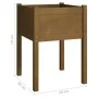Planters 2 pcs solid honey brown pine wood 50x50x70 cm by vidaXL, Pots and planters - Ref: Foro24-810806, Price: 54,69 €, Dis...