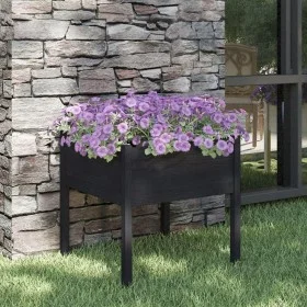 Solid black pine wood planter 70x70x70 cm by vidaXL, Pots and planters - Ref: Foro24-810817, Price: 46,29 €, Discount: %