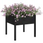 Jardinera de madera maciza de pino negro 70x70x70 cm de vidaXL, Maceteros y jardineras - Ref: Foro24-810817, Precio: 46,68 €,...