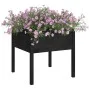 Solid black pine wood planter 70x70x70 cm by vidaXL, Pots and planters - Ref: Foro24-810817, Price: 46,26 €, Discount: %