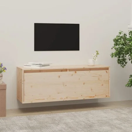Armario de pared de madera maciza de pino 100x30x35 cm by vidaXL, Shelves and shelves - Ref: Foro24-813465, Price: 73,50 €, D...