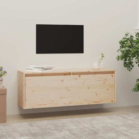 Massives Kiefernholz-Wandschrank 100x30x35 cm von vidaXL, Regale und Regale - Ref: Foro24-813465, Preis: 73,50 €, Rabatt: %