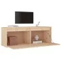 Massives Kiefernholz-Wandschrank 100x30x35 cm von vidaXL, Regale und Regale - Ref: Foro24-813465, Preis: 72,21 €, Rabatt: %
