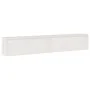 Armario de pared 2 uds madera maciza de pino blanco 100x30x35cm by vidaXL, Shelves and shelves - Ref: Foro24-813468, Price: 1...