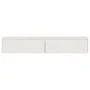 Armario de pared 2 uds madera maciza de pino blanco 100x30x35cm by vidaXL, Shelves and shelves - Ref: Foro24-813468, Price: 1...