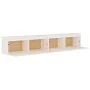 Armario de pared 2 uds madera maciza de pino blanco 100x30x35cm by vidaXL, Shelves and shelves - Ref: Foro24-813468, Price: 1...