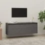 Gray solid pine wood wall cabinet 100x30x35 cm by vidaXL, Shelves and shelves - Ref: Foro24-813469, Price: 65,62 €, Discount: %
