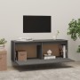 Grauer Wandschrank aus massivem Kiefernholz, 100 x 30 x 35 cm von vidaXL, Regale und Regale - Ref: Foro24-813469, Preis: 66,4...