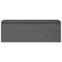 Grauer Wandschrank aus massivem Kiefernholz, 100 x 30 x 35 cm von vidaXL, Regale und Regale - Ref: Foro24-813469, Preis: 66,4...
