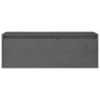 Gray solid pine wood wall cabinet 100x30x35 cm by vidaXL, Shelves and shelves - Ref: Foro24-813469, Price: 65,62 €, Discount: %