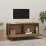 Massives Kiefernholz-Wandregal in Honigbraun 100x30x35 cm von vidaXL, Regale und Regale - Ref: Foro24-813471, Preis: 64,99 €,...