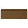 Armario de pared madera maciza de pino marrón miel 100x30x35 cm by vidaXL, Shelves and shelves - Ref: Foro24-813471, Price: 6...