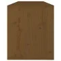 Armario de pared madera maciza de pino marrón miel 100x30x35 cm by vidaXL, Shelves and shelves - Ref: Foro24-813471, Price: 6...