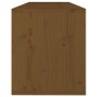 Armario de pared madera maciza de pino marrón miel 100x30x35 cm by vidaXL, Shelves and shelves - Ref: Foro24-813471, Price: 6...