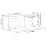 Massives Kiefernholz-Wandregal in Honigbraun 100x30x35 cm von vidaXL, Regale und Regale - Ref: Foro24-813471, Preis: 64,99 €,...