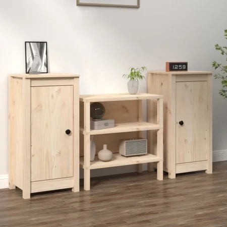 Regale 2 massive Kiefernholz-Sideboards 39x35x80 cm. von vidaXL, Sideboards - Ref: Foro24-813725, Preis: 116,10 €, Rabatt: %