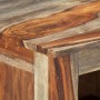 Aparador de madera maciza de acacia gris 100x30x50 cm