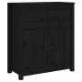 Sideboard aus massivem schwarzem Kiefernholz, 70 x 35 x 80 cm von vidaXL, Sideboards - Ref: Foro24-813753, Preis: 139,15 €, R...