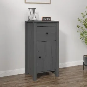 Sideboard aus massivem grauem Kiefernholz, 40 x 35 x 80 cm von vidaXL, Sideboards - Ref: Foro24-813758, Preis: 62,27 €, Rabat...