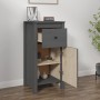 Solid gray pine wood sideboard 40x35x80 cm by vidaXL, Sideboards - Ref: Foro24-813758, Price: 62,91 €, Discount: %