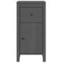 Solid gray pine wood sideboard 40x35x80 cm by vidaXL, Sideboards - Ref: Foro24-813758, Price: 62,91 €, Discount: %