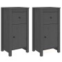 Sideboards 2 Stk. massives Kiefernholz grau 40x35x80 cm von vidaXL, Sideboards - Ref: Foro24-813759, Preis: 87,50 €, Rabatt: %
