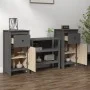Sideboards 2 Stk. massives Kiefernholz grau 40x35x80 cm von vidaXL, Sideboards - Ref: Foro24-813759, Preis: 87,50 €, Rabatt: %