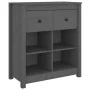 Sideboard aus massivem grauem Kiefernholz, 70 x 35 x 80 cm von vidaXL, Sideboards - Ref: Foro24-813766, Preis: 77,22 €, Rabat...