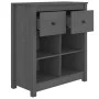 Solid gray pine wood sideboard 70x35x80 cm by vidaXL, Sideboards - Ref: Foro24-813766, Price: 77,22 €, Discount: %