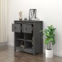 Solid gray pine wood sideboard 70x35x80 cm by vidaXL, Sideboards - Ref: Foro24-813766, Price: 78,05 €, Discount: %