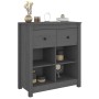 Solid gray pine wood sideboard 70x35x80 cm by vidaXL, Sideboards - Ref: Foro24-813766, Price: 78,05 €, Discount: %