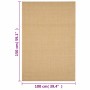 Alfombra de sisal natural 100x150 cm