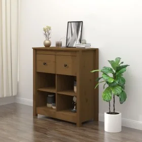 Sideboard aus massivem Kiefernholz honigbraun 70x35x80 cm von vidaXL, Sideboards - Ref: Foro24-813767, Preis: 73,17 €, Rabatt: %