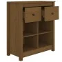 Solid pine wood sideboard in honey brown color, 70x35x80 cm by vidaXL, Sideboards - Ref: Foro24-813767, Price: 73,17 €, Disco...