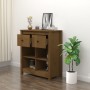 Solid pine wood sideboard in honey brown color, 70x35x80 cm by vidaXL, Sideboards - Ref: Foro24-813767, Price: 73,91 €, Disco...